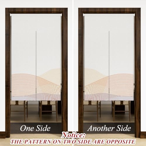 Leowefowa Double Sided Noren Curtain for Room Divider