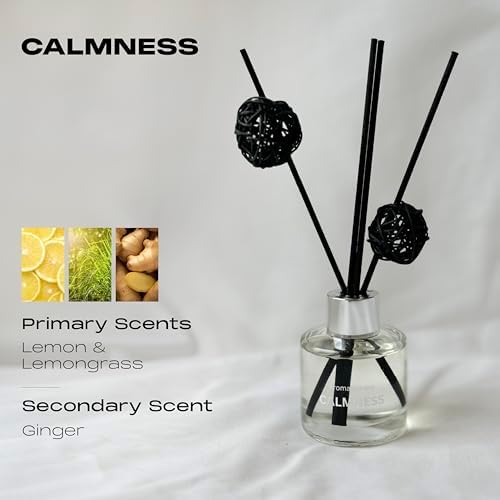 AromaSphere Reed Diffuser Set of 3 Eucalyptus Jasmine Lemongrass