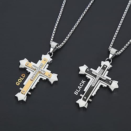 Christian Cross Pendant for Car Mirror and Necklace