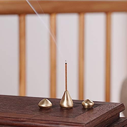 IKAAR 3 Pack Brass Incense Holders for Sticks and Cones