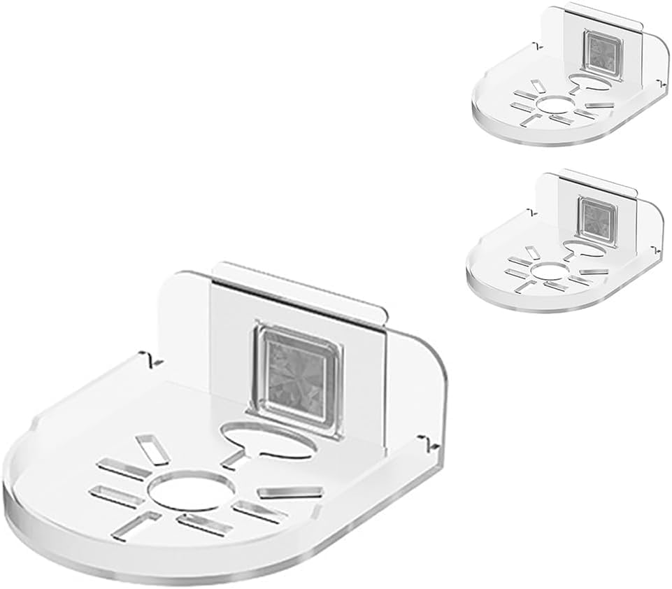 3pcs Clear Floating Shelf for Camera Baby Monitor and Smart Speaker