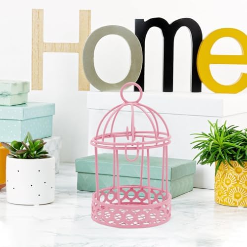 Mini Wrought Iron Birdcage Decor Set 6 Pcs