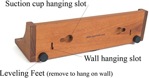 AquaTeak Original Moa Straight Teak Shower Shelf