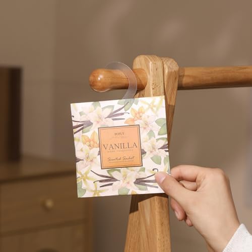 12 Vanilla Scented Sachets for Drawer and Closet