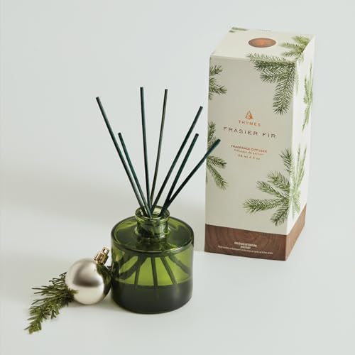 Thymes Frasier Fir Reed Diffuser Set - Green 4 fl oz