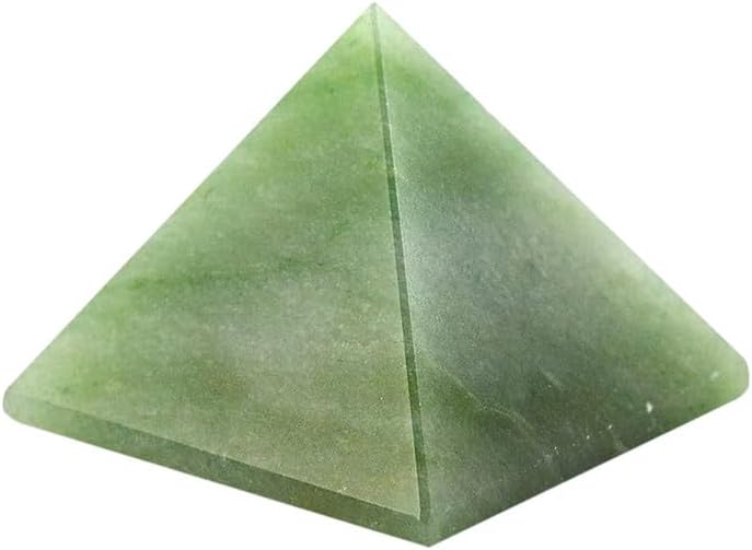 Natural Green Jade Pyramid Stone 1 Inch 1 Pcs