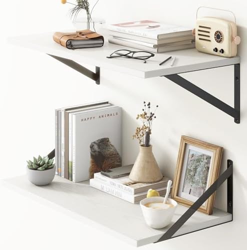 Fun Memories 12 Inch Deep Floating Shelves Set of 2