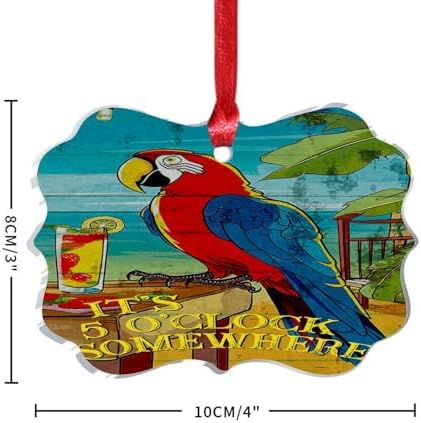3 Inch Acrylic Christmas Ornaments 2024 Unique Decorative Baubles
