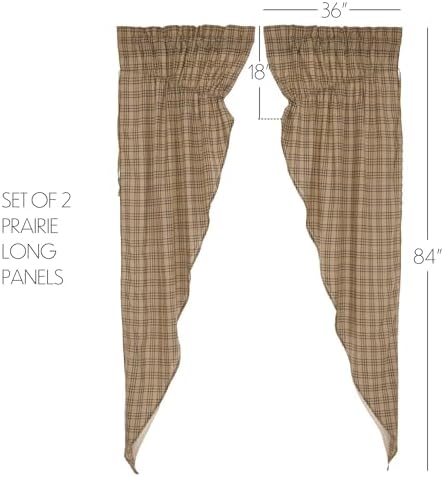 VHC Brands Farmhouse Prairie Panel Curtains