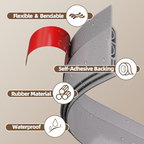 Vannesse 78 Inch Door Draft Stopper Gray
