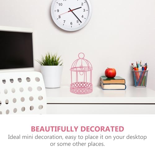 Mini Wrought Iron Birdcage Decor Set 6 Pcs