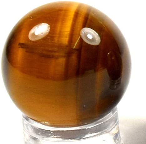 21mm Golden Yellow Tiger Eye Sphere Natural Decor Stone