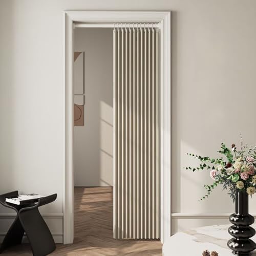 Blackout Door Curtain with Hooks 59x94 Inch Panel