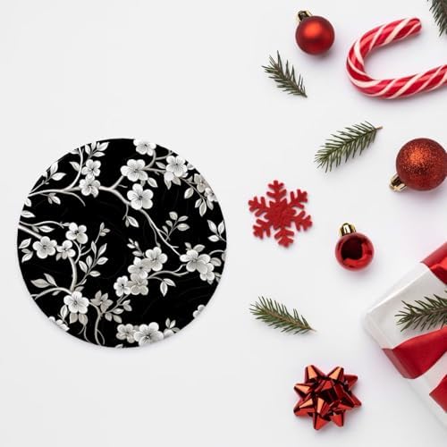 Cherry Blossom Ceramic Pendant Christmas Ornament Decor