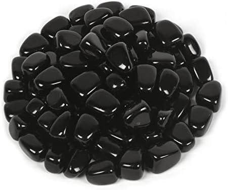 Justinstones 100 Grams Black Obsidian Tumbled Stones Collection
