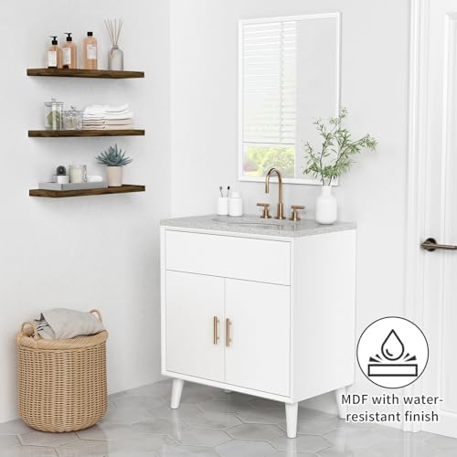 Forbena Rustic Brown Floating Shelves Set of 3
