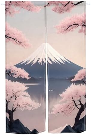 Leowefowa Japanese Noren Doorway Curtain Panel