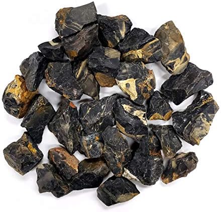 12 LB Black Onyx Stones - Natural Crystal for Healing and Crafting