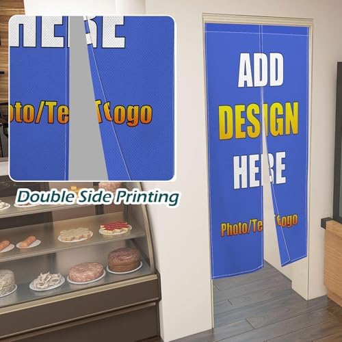 Custom Double Sided Noren Curtain for Home Decor