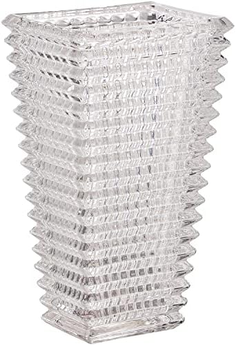 Crystal Glass Vase 11 Inches for Flowers