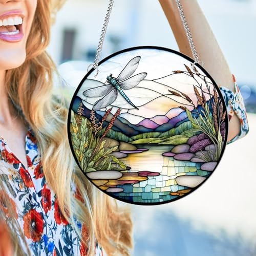 118 Inch Dragonfly Acrylic Window Hanging Art Decor