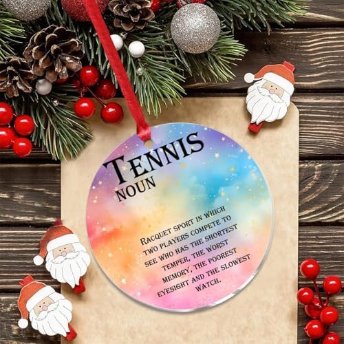 3 Inch Acrylic Christmas Ornaments 2024 Funny Minimalist Design