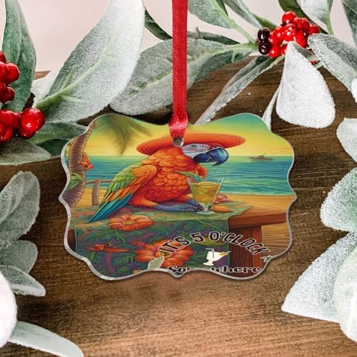 3 Inch Acrylic Christmas Ornaments 2024 Unique Decorative Baubles 1
