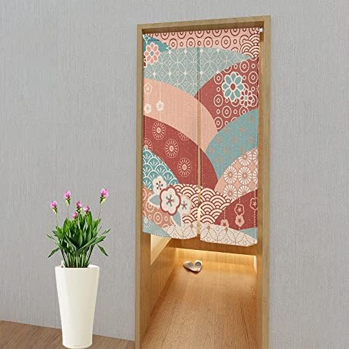 Leowefowa Traditional Japanese Noren Door Curtain