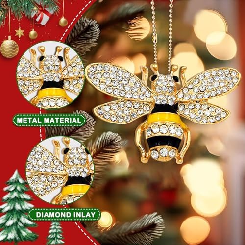 Honey Bee Hanging Ornament Set for Christmas
