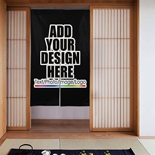 NALAHOME Custom Door Curtain Panels with Text or Photo