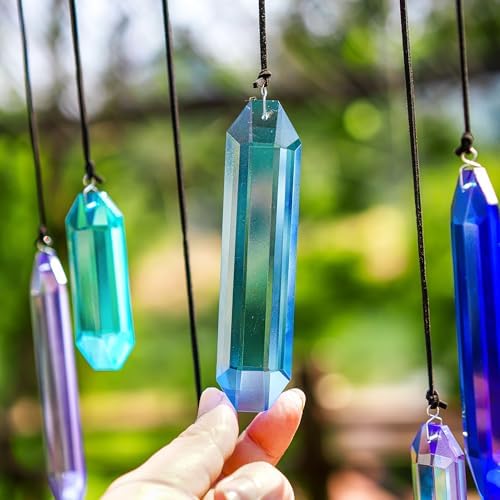 7 Pack Crystal Ornaments for Christmas Tree and Window