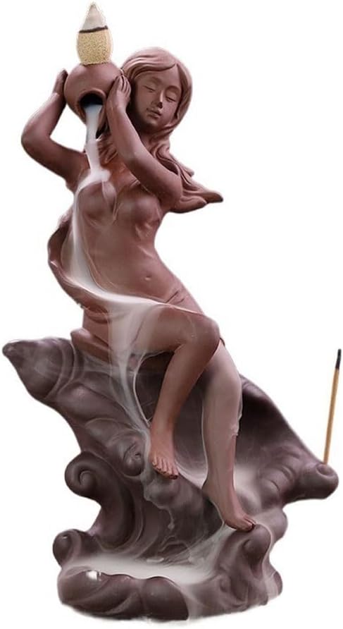 Purple Sand Incense Holder with Backflow Design