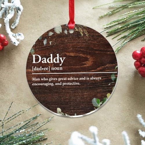3 Inch Acrylic Christmas Ornaments 2024 Decorative Hanging Baubles