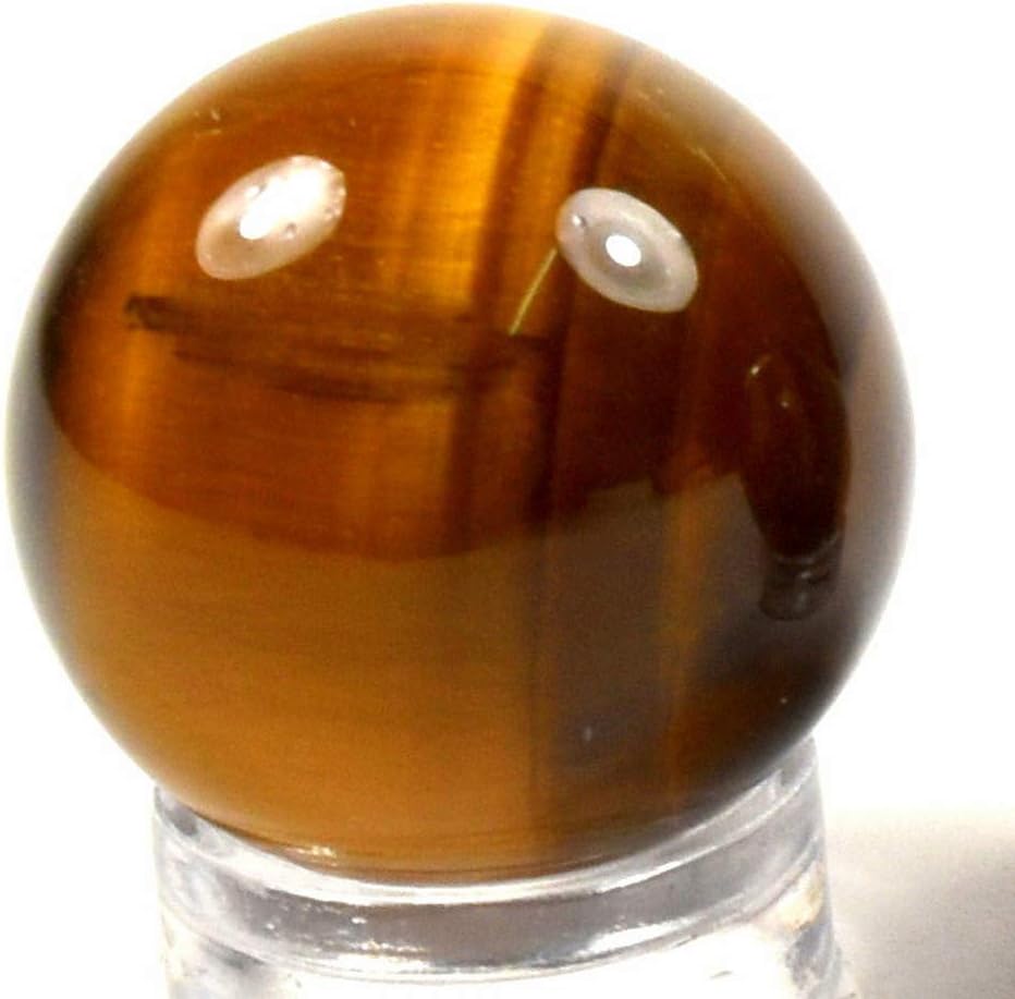 21mm Golden Yellow Tiger Eye Sphere Natural Decor Stone