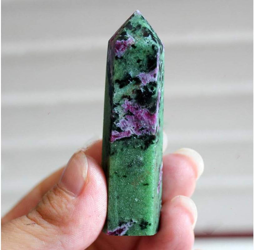StoneStory Red Green Healing Crystal Wand Pack of 2