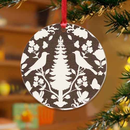 3 Acrylic Christmas Ornaments 2024 Aquamarine Hanging Decor Baubles
