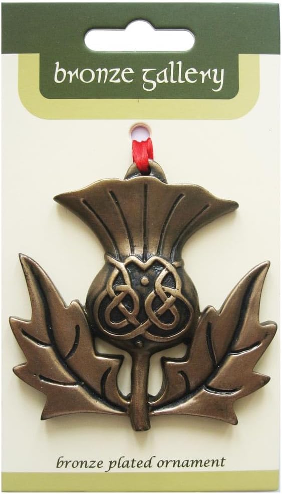 Royal Tara Bronze Scottish Thistle Hanging Ornament