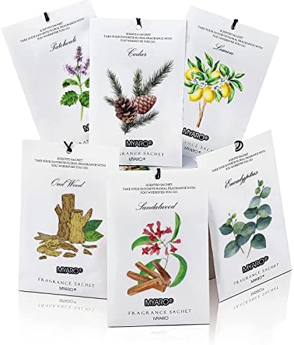 MYARO 12 Pcs Scented Sachets for Closets and Drawers