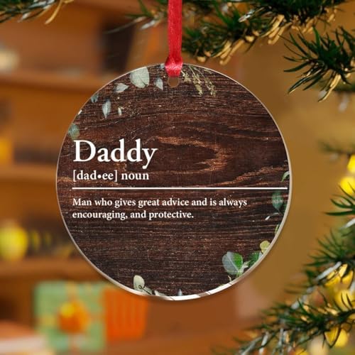 3 Inch Acrylic Christmas Ornaments 2024 Decorative Hanging Baubles
