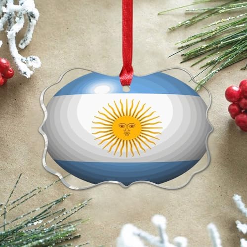 3 Inch Acrylic Christmas Ornaments 2024 Argentina Decorative Baubles