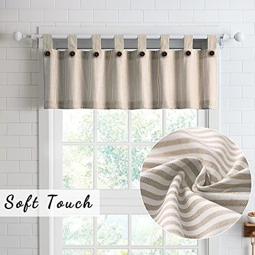 July Joy 3-Piece Cotton Tier Curtains with Valance