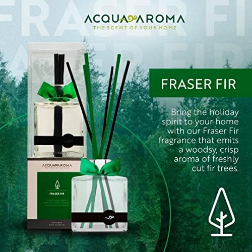 Acqua Aroma Fraser Fir Reed Diffuser 61 Fl Oz Christmas Scent