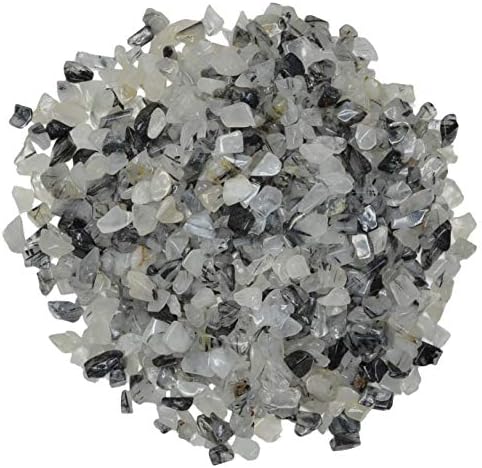 Hypnotic Gems 12 lb Black Rutilated Quartz Tumbled Stones