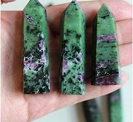 StoneStory Red Green Healing Crystal Wand Pack of 2
