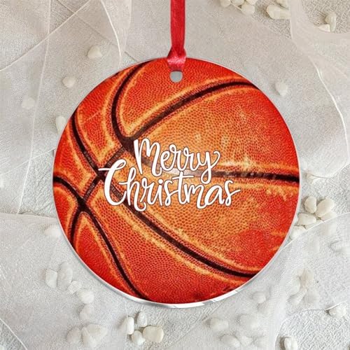 3 Inch Clear Acrylic Christmas Ornaments 2023 Baseball Football Decor