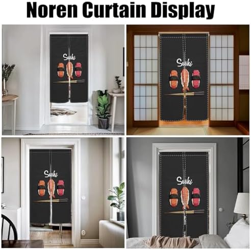 Traditional Japanese Noren Door Curtain Cotton Linen 335 x 709 Inches
