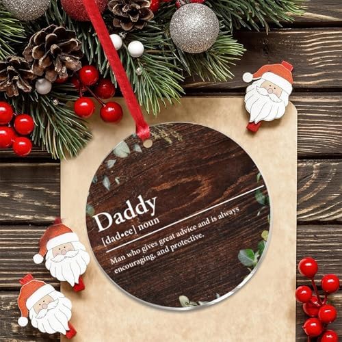 3 Inch Acrylic Christmas Ornaments 2024 Decorative Hanging Baubles