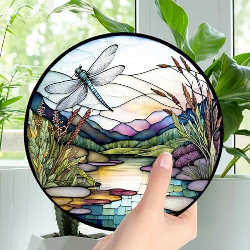 118 Inch Dragonfly Acrylic Window Hanging Art Decor