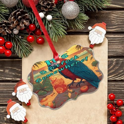 3 In Acrylic Christmas Ornaments 2024 Funny Decor