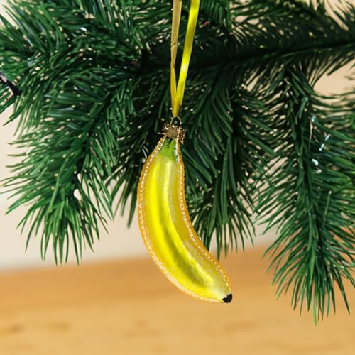 Banana Glass Christmas Ornament 57 Inches Tall